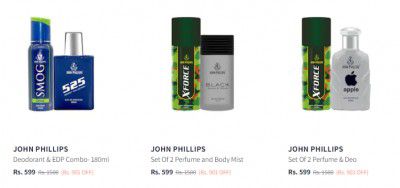 John Phillips Perfume and Body Mist Minimum 60% Off