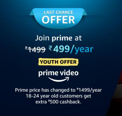 [Last Day] Join Prime @ ₹499 or ₹999 and Get offers worth ₹999 | Price Increased to ₹1499