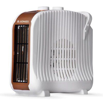 Jones Heat Flame 1000w/2000w temperature control Fan room heater (Brown Pack of 1)