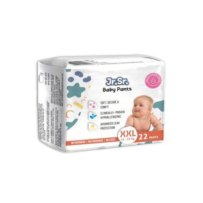 Jr.Sr. Baby Diaper| XXL | 15-25 Kg | 22 Counts