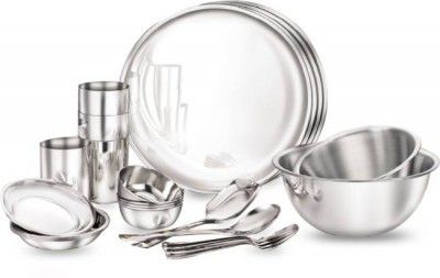 Judge by TTK Prestige Pack of 24 Stainless Steel Dinner Set (Silver)