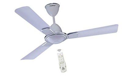 Jupiter Kaira 3 Blades BLDC Motor 1200 mm | Energy Efficient 5 Star Energy Saver | High Speed Decorative Ceiling Fan Remote Controlled | Snow White Deco