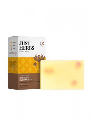 Just Herbs 360 Beauty Saffron & Malai Hydrating Bathing Bar - 100g