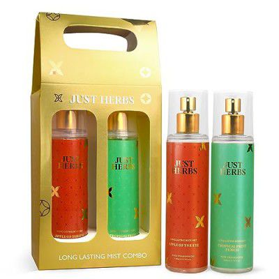 Just Herbs Body Mist Spray for Men and Women With Long Lasting Fragrance Perfume Combo - Fruity Fusion (2 x140ml)