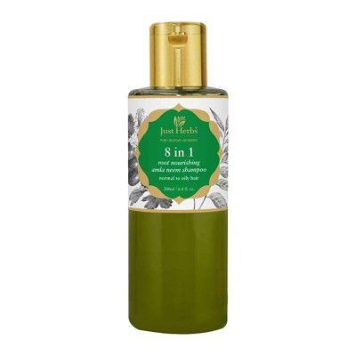 Just Herbs 8-in-1 Root Nourishing Amla Neem Shampoo, 200ml