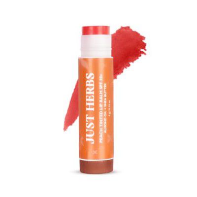 Just Herbs Tinted Lip Balm for Men and Women with SPF 20+ for Dark Lips to Lighten 4 g