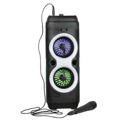 JXL 120 Fusion Party 45W Karaoke Bluetooth Party Speaker with 3M Wired Microphone (Black)