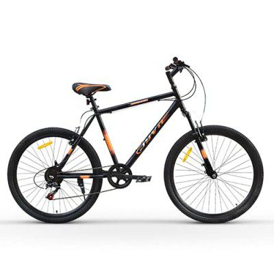 Jyva 26T 7 Speed Carbon Steel Mountain Bike, Multicolor, 18 Inch Frame - Ideal for Unisex Youth