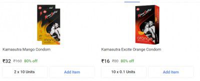 Kamasutra Condoms at 80% off | Flipkart Grocery