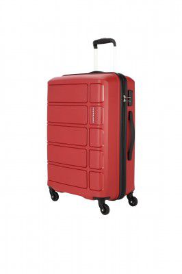 Kamiliant American Tourister Harrier 68 Cms Medium Check-in Polypropylene (Pp) Hard Sided 4 Wheels Spinner Luggage/Suitcase/Trolley Bag (Crimson Red)