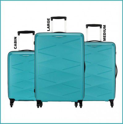 Kamiliant by American Tourister  Hard Body Set of 3 Luggage - TRIPRISM SPINNER 3PC SET RED - Red