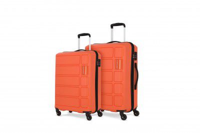 kamiliant by American Tourister Harrier 2 Pc Set 55 cms & 68 cms- Small & Medium Polypropylene (PP) Hard Sided 4 Wheels Spinner Luggage Set/Suitcase Set/Trolley Bag Set