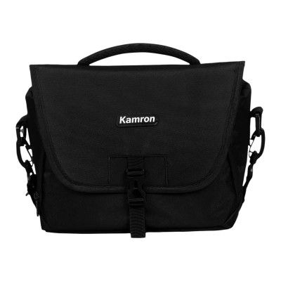 Kamron A11 Water Resistant Shoulder Camera Bag for DSLR (Padded Shoulder Strap, Black)