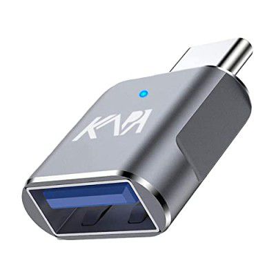 Kapa USB-C to USB 3.0 Female Aluminium Adapter, Type C to USB 3.0 Type A OTG Adapter Compatible with MacBook Pro/Air, Galaxy S22, S22 Ultra, S20 & Other Type C Phones and laptops