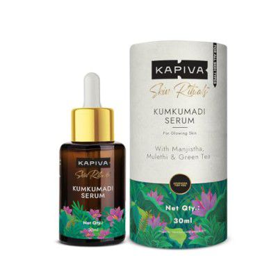 Kapiva Kumkumadi Glow Serum (30Ml) | Brighter & Glowing Skin | Helps Reduce Dark Spots & Pigmentation