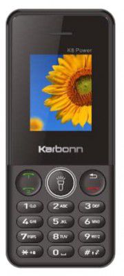 Karbonn K8 Power (Black), 2500mAh Big Battery, Dual Sim, 1.8 Inch, Wireless FM with Recording, Camera, Basic Phone, 108 Days Replacement Warranty KEYPAD Phone