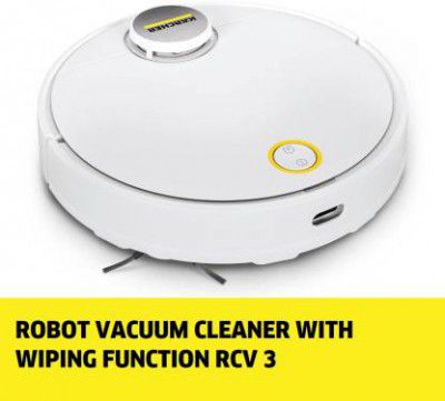 Karcher RCV 3 Robot Robotic Floor Cleaner (WiFi Connectivity) (White)