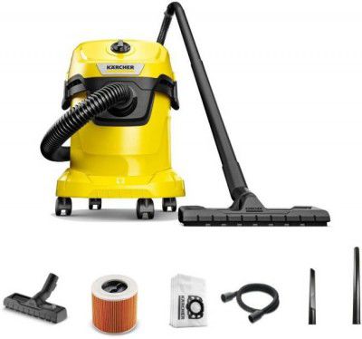 Karcher WD 3 V 15/4/20 Wet & Dry Vacuum Cleaner (Yellow, Black)