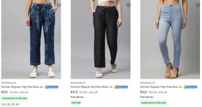 Kassually Women's Jeans Upto 86% Off