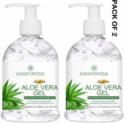 KAYAYURVEDA 100% Pure Aloe Vera Gel for glowing Face, Skin & Hair (600 ml)