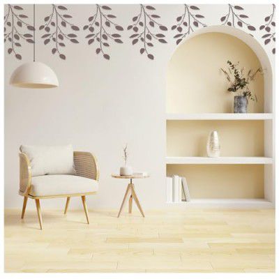 Kayra Decor Stencil for Wall Painting - Falling Leaves Design Pack of 1, 16 inch x 24 inch.