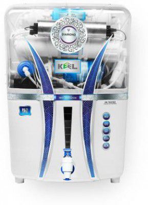 Keel Mineral Ro TPT Dimond 12 ltr + Water Filter 12 L RO + UV + UF + TDS Water Purifier 