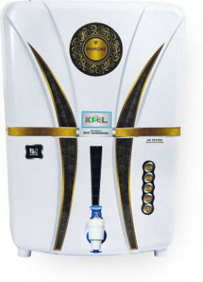 Keel Mineral Ro White Dimond 12 ltr + Water Filter 12 L RO + UV + UF + TDS Water Purifier 