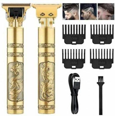 kenji Professional Rechargeable Trimmer 120 min Runtime 1 Length Settings (Gold)