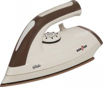 Kenstar Glido 1000 W Dry Iron (White & Golden)