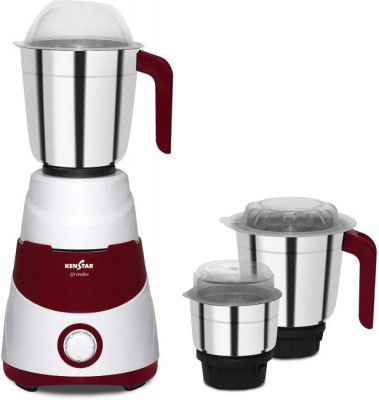 Kenstar GRINDEE Grindee 775 Mixer Grinder (3 Jars, Red & White)