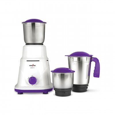 Kenstar SPICE C -500 Watt, 3 Jar Mixer Grinder With Power Plus Turbo Motor (5 Year warranty on Motor)