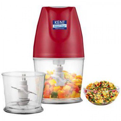 KENT 250 Watt Vegetable Chopper with 2 Blades (Red)