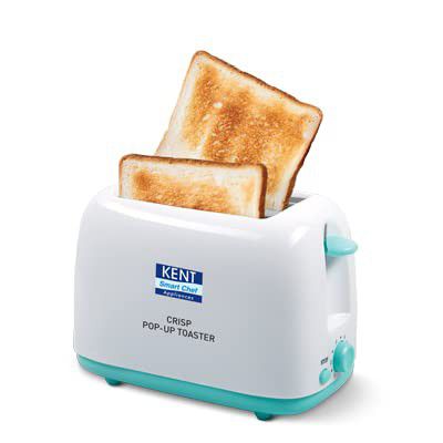 KENT 16105 Crisp Pop Up Toaster 700Watts | 2 Slice Automatic Pop up electric Toaste