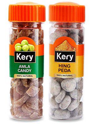 Kery Hing Peda & Amla Candy Mouthfreshener, 2 Bottles, 235g (Yummy Digestive Pachak)