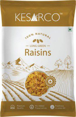 KESARCO Premium Seedless Green Raisins, Kishmish, Nutritious, Rich in Iron - 500 g Raisins  (500 g)