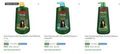 Upto 68% Off on Kesh King Shampoo