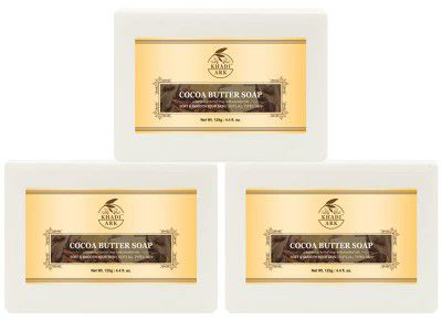 Khadi Ark Combo 100% Organic Handmade Herbal Soap with Essential Oil - Moisture-Rich Nourishment Soap, Paraben Free - Cocoa Butter (Pack of 3)