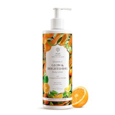 Khadi Essentials Vitamin C Brightening Body Lotion With Lemon & Orange Extract 250Ml