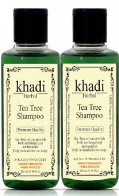 Khadi herbal Tea Tree Shampoo - Anti Dandruff - No Parabens & No Sulphate (420 ML)