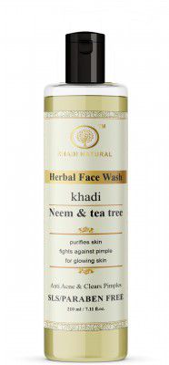 Khadi Natural Neem & Tea Tree Herbal Face Wash | 210ml