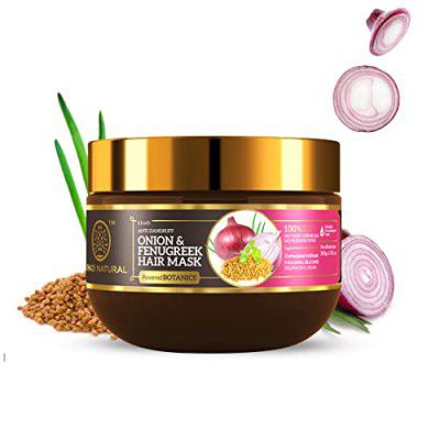 KHADI NATURAL Onion & Fenugreek Hair Mask| Reduces Dandruff| Helps in Hair Growth| POWERED BOTANICS| 200GM