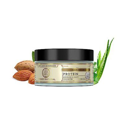 Khadi Natural Protein Hair Cream for Soft & Shiny Hair | Cream for Silky Hair | Natural Hair Cream for Dry Hair | Paraben & Silicone-Free | Suitable for All Hair Types