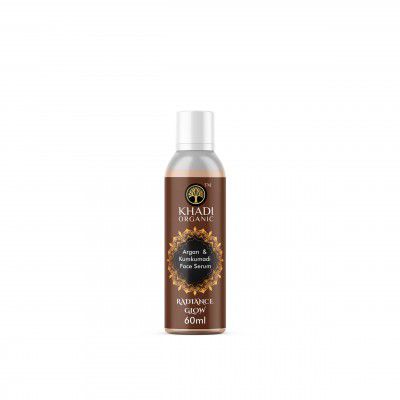 Khadi Organic Argan & Kumkumadi Face Serum 60 ML (Pack of 1) (Argain & Kumkumadi, 60ML)