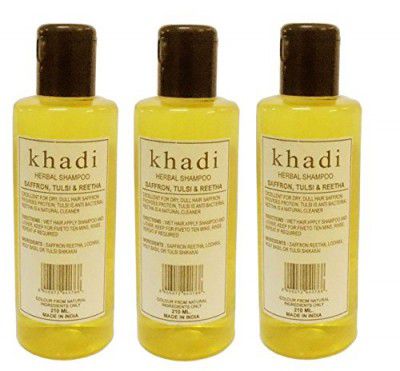 Khadi Saffron Tulsi and Reetha Shampoo, 630ml