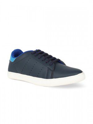 Khadims Men Navy Blue Solid Sneakers