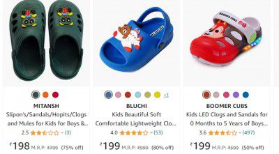 Kids clogs Starts ₹177