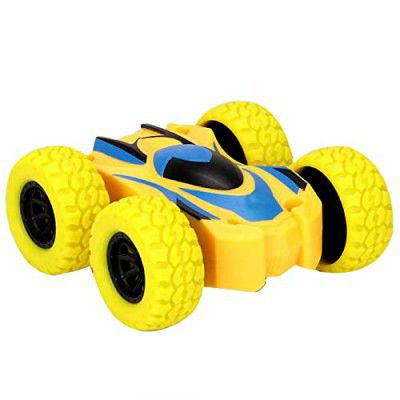 Kids Mandi Fun Push and Go Vehicle Monster 3D Tumbling Car Toys | Friction Powered Toys for Imaginative Play | Little Rotating Stunt Car Toys for Kids, Ages 3 Years - Color May Vary