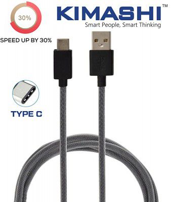 Kimashi KIMTC1-B Type C to USB A Cable - 3.3 Feet (1 Meter)