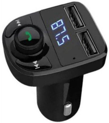 king shine v4.0 Car Bluetooth Device with Car Charger, FM Player  (Black)