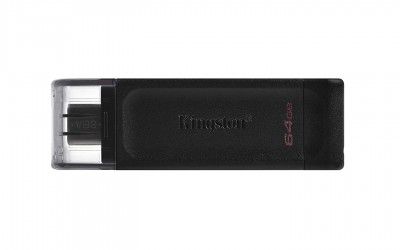 Kingston DataTraveler 70 64GB Portable and Lightweight USB-C flashdrive with USB 3.2 Gen 1 speeds DT70/64GB